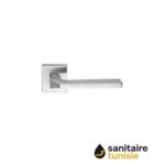 ALICE CHROME CARRE POIGNEE SUR ROSACE PT