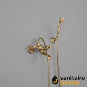 MELANGEUR DOUCHE BRONZE TREFLE ITEM3