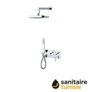 ZARZIS KIT ENCASTRE DOUCHE AVEC INVERSEUR 06BL