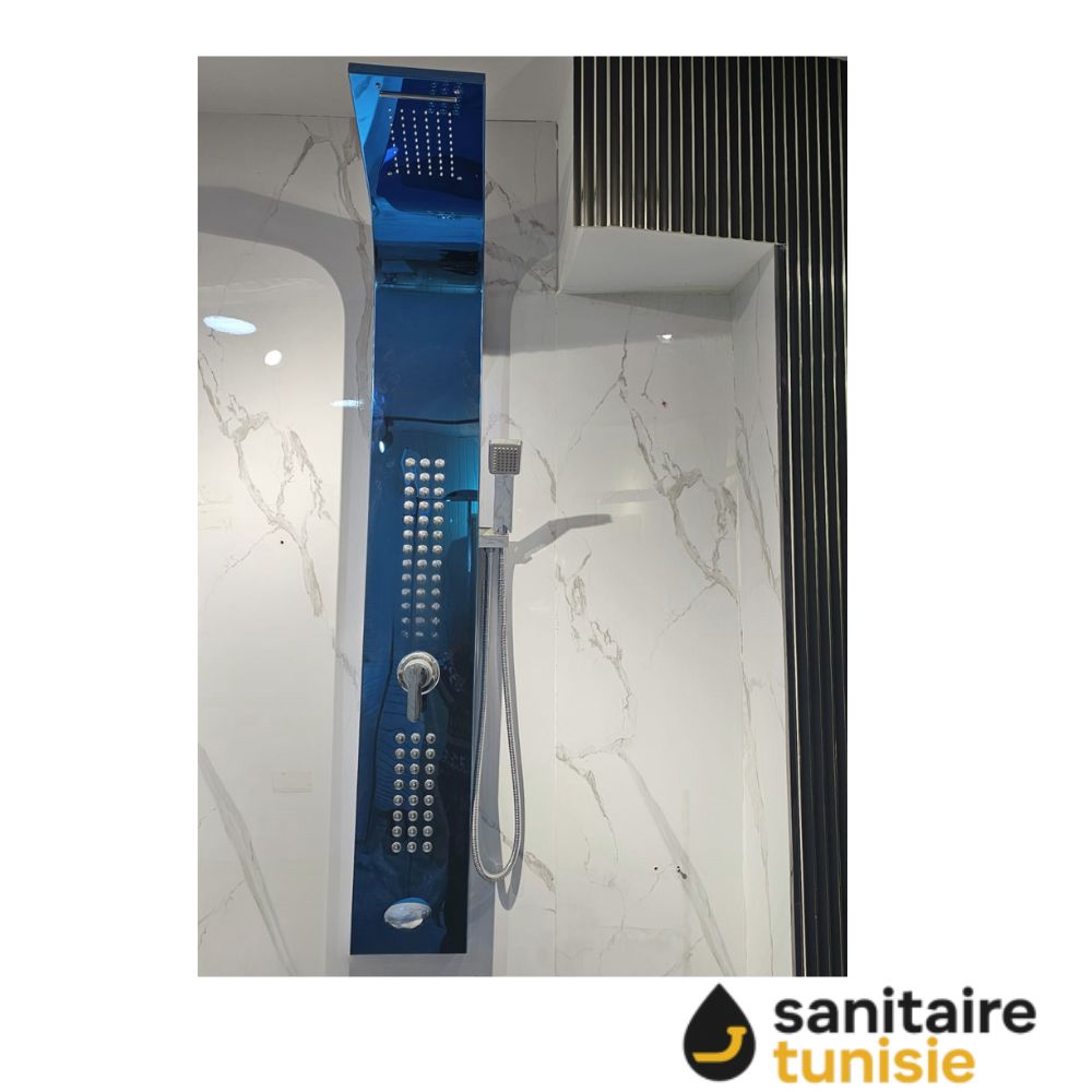 PANNEAU DE DOUCHE BLEU