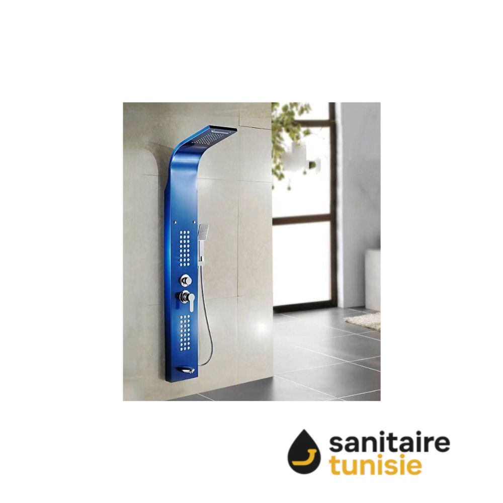 PANNEAU DE DOUCHE BLEU