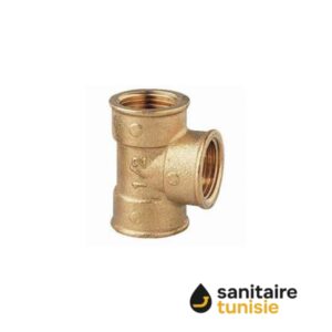 RACCORD TE BARGATAIRE LAITON 15/21 FFF